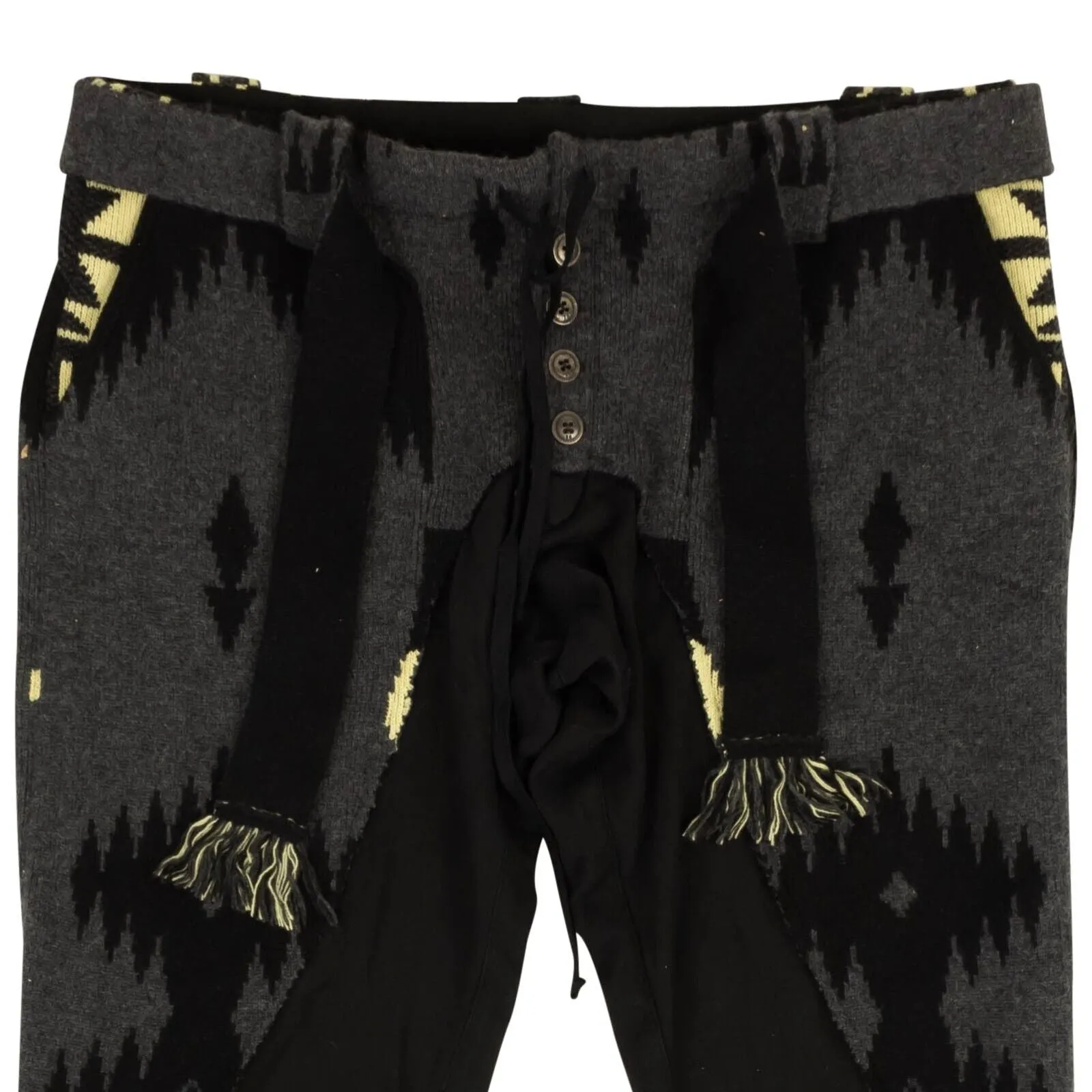 ALANUI Grey Icon Patch Mica Cashmere Pants