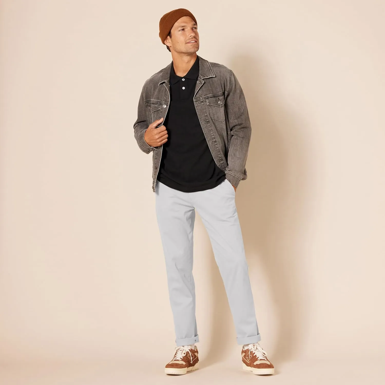 Amazon Essentials Men's Athletic-Fit Casual Stretch Chino Pant (Available in Big & Tall)