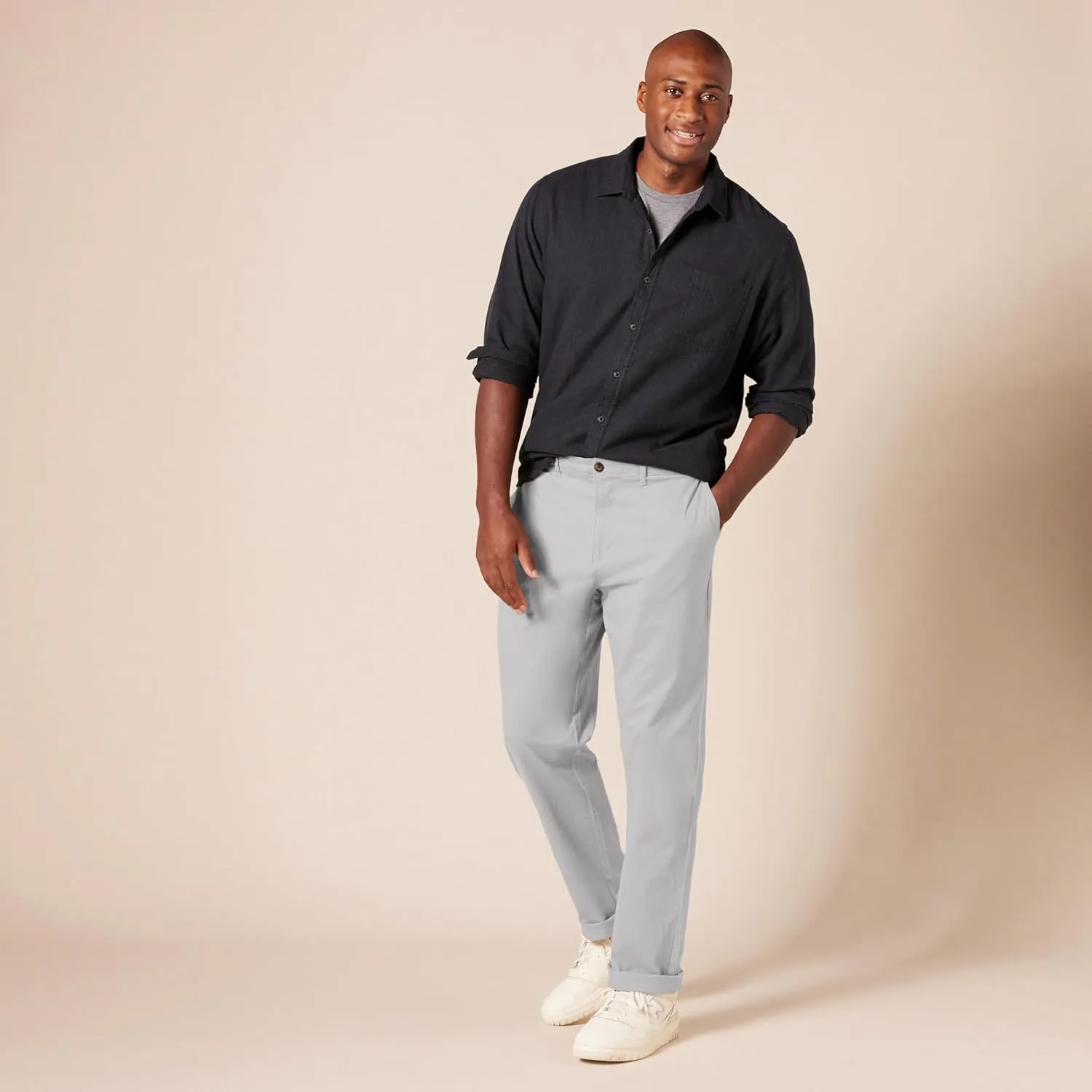 Amazon Essentials Men's Athletic-Fit Casual Stretch Chino Pant (Available in Big & Tall)