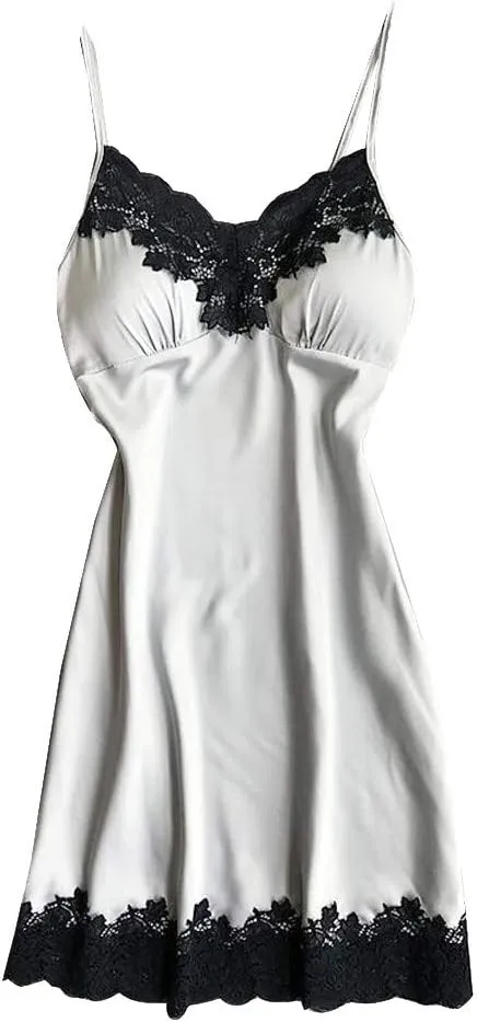 Christmas Pajamas Beauty Tulle Elegant Reverie Sexy Lingerie Embroidered Lingerie Dress Boudoir Nightie Christmas