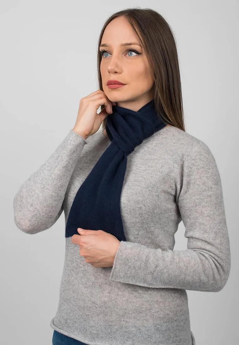 Dalle Piane Cashmere - Mini Scarf 100% cashmere - Made in Italy - Woman/Man