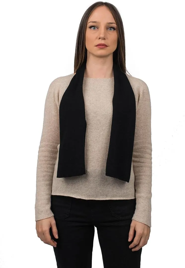 Dalle Piane Cashmere - Mini Scarf 100% cashmere - Made in Italy - Woman/Man