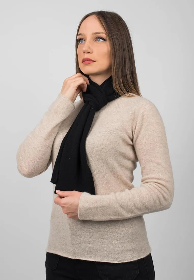 Dalle Piane Cashmere - Mini Scarf 100% cashmere - Made in Italy - Woman/Man