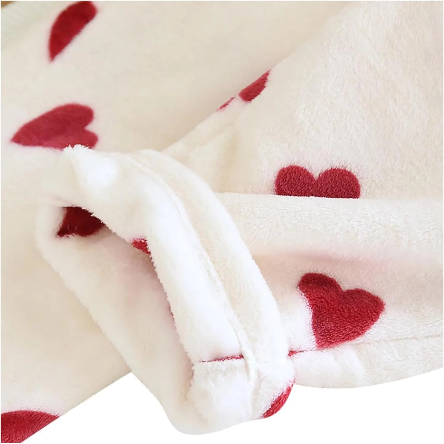 HGps8w Fuzzy Fleece Pajama Sets for Women Cute Heart Graphic Winter Warm Long Sleeve Sleepwear Comfy Plush Pants Lounge Pjs