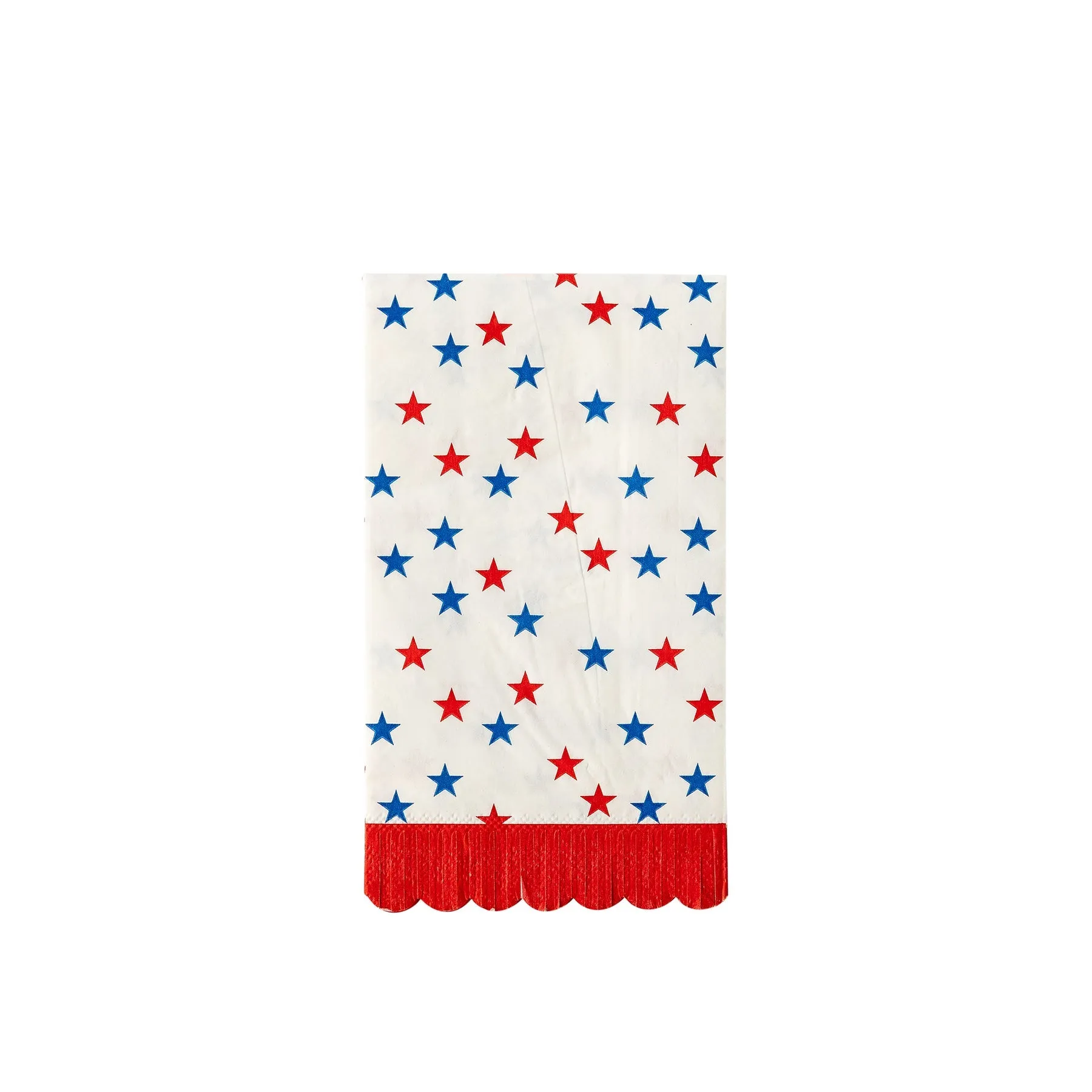 Scallop Fringe Stars Paper Guest Napkins