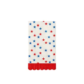 Scallop Fringe Stars Paper Guest Napkins