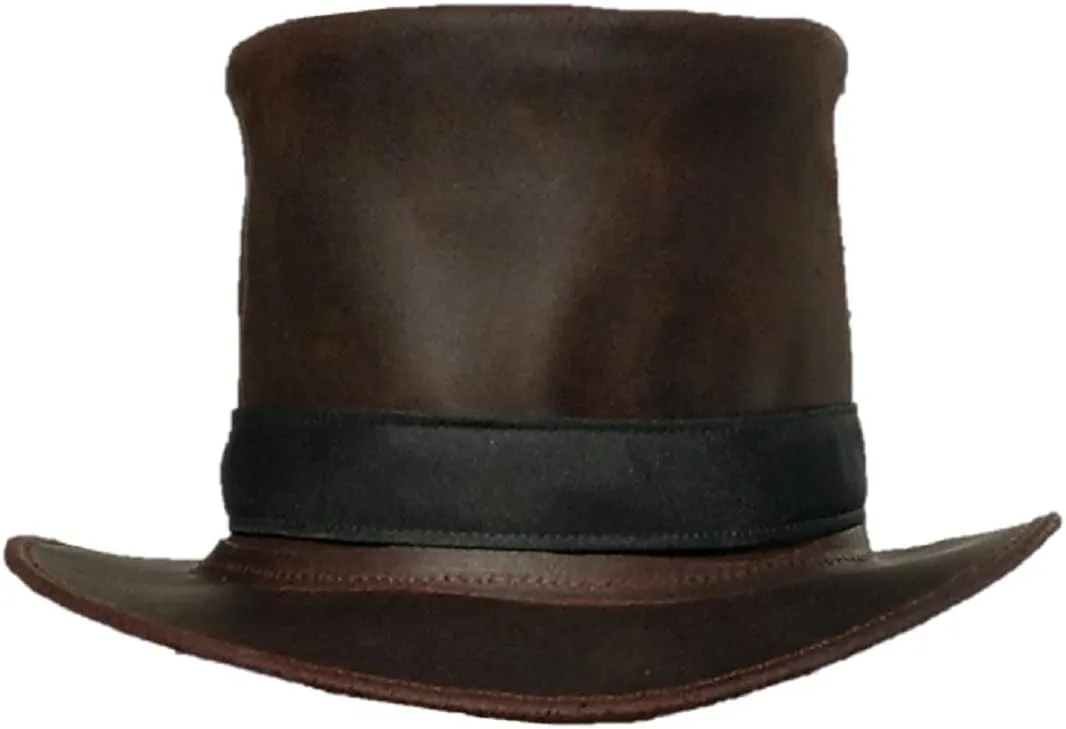 Sharpshooter Rocker Leather Top Hat